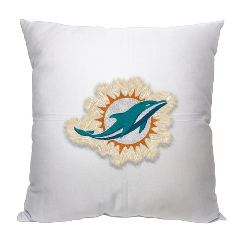 Miami Dolphins NFL Team Letterman Pillow (18x18)
