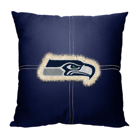 Seattle Seahawks NFL Team Letterman Pillow (18x18)