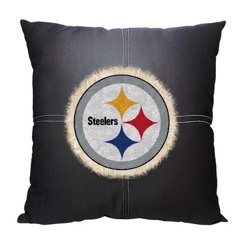 Pittsburgh Steelers NFL Team Letterman Pillow (18x18)