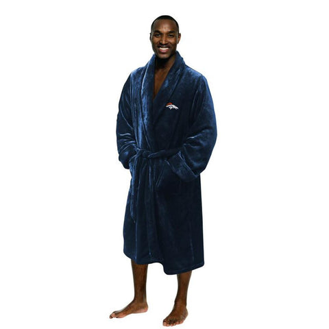 Denver Broncos NFL Men's Silk Touch Bath Robe (L-XL)