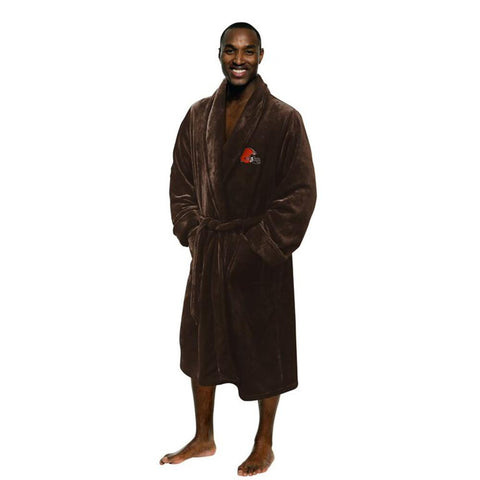 Cleveland Browns NFL Men's Silk Touch Bath Robe (L-XL)