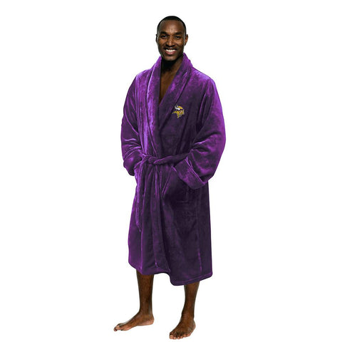 Minnesota Vikings NFL Men's Silk Touch Bath Robe (L-XL)