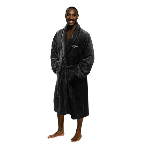 Baltimore Ravens NFL Men's Silk Touch Bath Robe (L-XL)