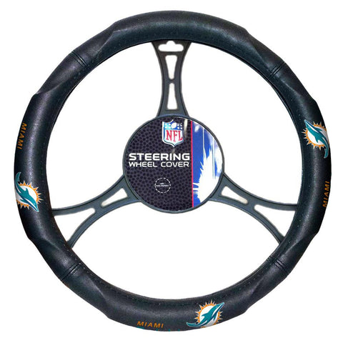Miami Dolphins NFL Steering Wheel Cover (14.5 to 15.5)