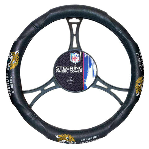 Jacksonville Jaguars NFL Steering Wheel Cover (14.5 to 15.5)