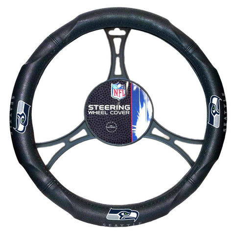 Seattle Seahawks NFL Steering Wheel Cover (14.5 to 15.5)