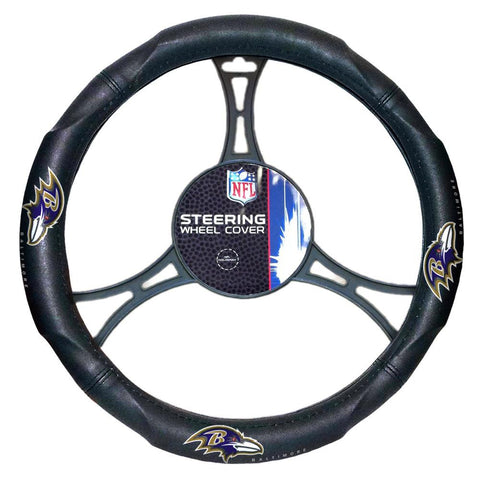 Baltimore Ravens NFL Steering Wheel Cover (14.5 to 15.5)