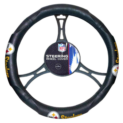 Pittsburgh Steelers NFL Steering Wheel Cover (14.5 to 15.5)