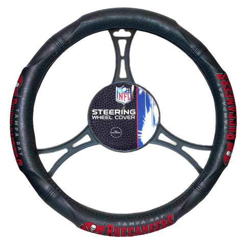 Tampa Bay Buccaneers NFL Steering Wheel Cover (14.5 to 15.5)