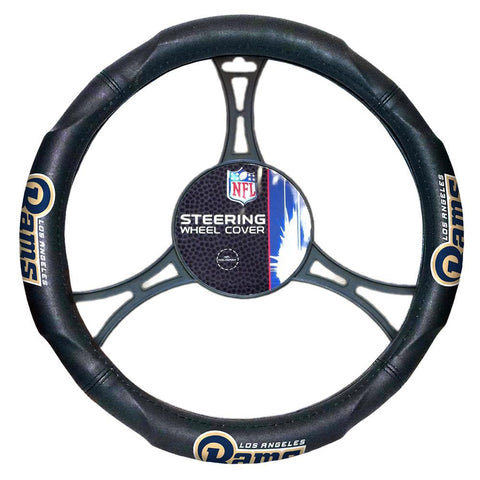 Los Angeles Rams Nfl Steering Wheel Cover (14.5" To 15.5")