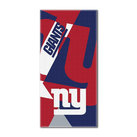 New York Giants NFL ?Puzzle? Over-sized Beach Towel (34in x 72in)