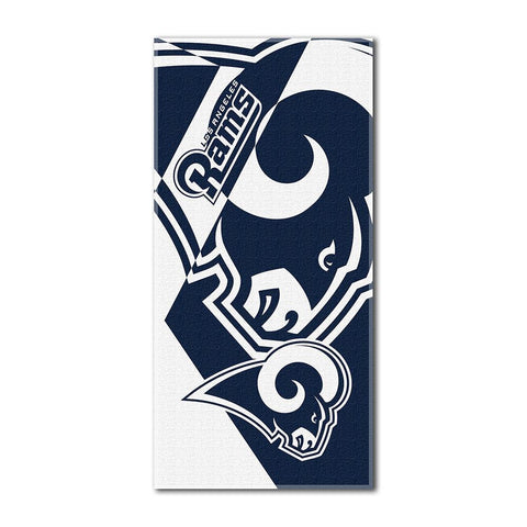 Los Angeles Rams Nfl Over-sized Beach Towel (puzzle Series) (34in X 72in)