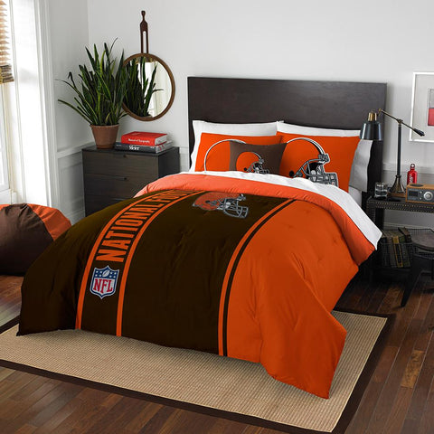 Cleveland Browns NFL Full Comforter Set (Soft & Cozy) (76 x 86)