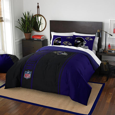 Baltimore Ravens NFL Full Comforter Set (Soft & Cozy) (76 x 86)