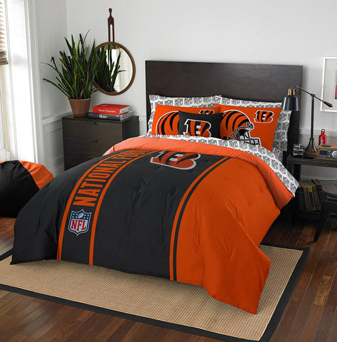 Cincinnati Bengals NFL Full Comforter Bed in a Bag (Soft & Cozy) (76in x 86in)