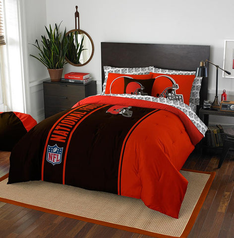 Cleveland Browns NFL Full Comforter Bed in a Bag (Soft & Cozy) (76in x 86in)