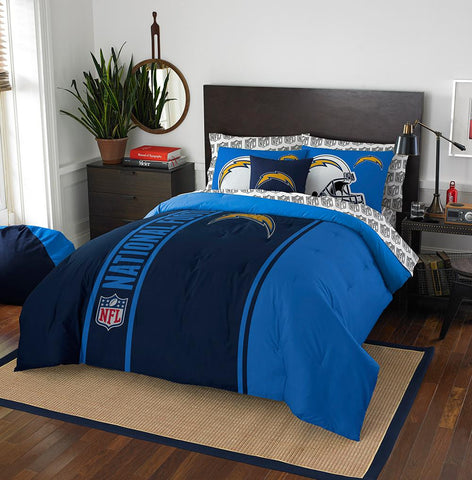 San Diego Chargers NFL Full Comforter Bed in a Bag (Soft & Cozy) (76in x 86in)