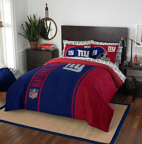 New York Giants NFL Full Comforter Bed in a Bag (Soft & Cozy) (76in x 86in)