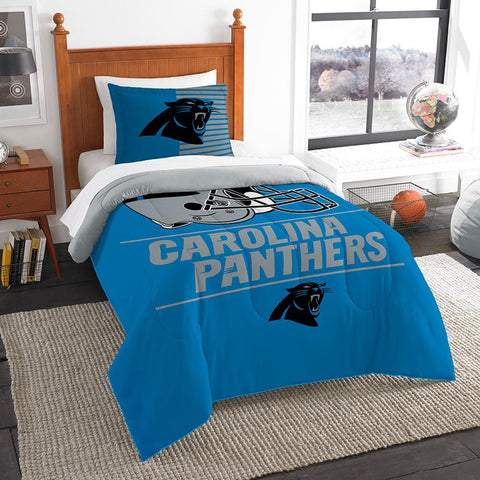 Carolina Panthers Nfl Twin Comforter Set (draft Series) (64" X 86")