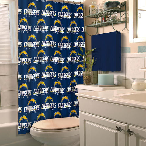 San Diego Chargers NFL Shower Curtain