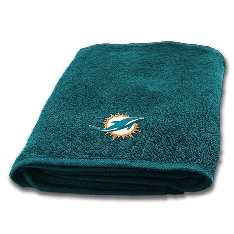 Miami Dolphins NFL Applique Bath Towel