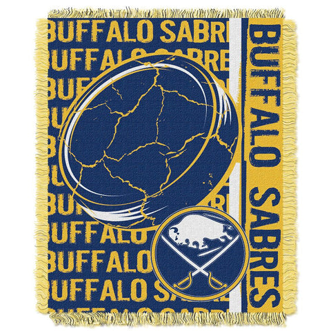 Buffalo Sabres NHL Triple Woven Jacquard Throw (Double Play Series) (48x60)