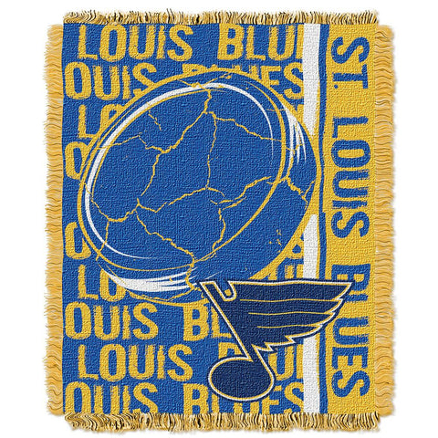 St. Louis Blues NHL Triple Woven Jacquard Throw (Double Play Series) (48x60)