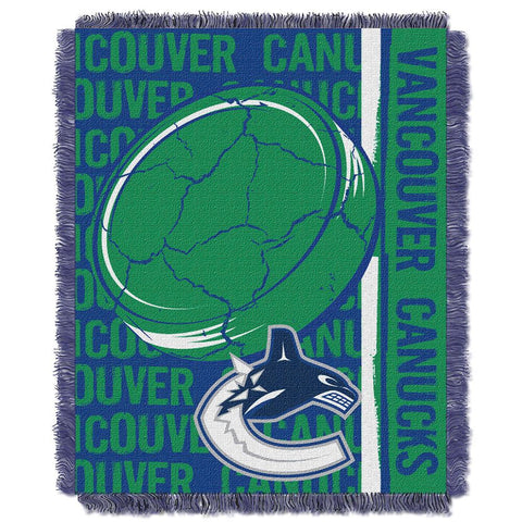 Vancouver Canucks NHL Triple Woven Jacquard Throw (Double Play Series) (48x60)