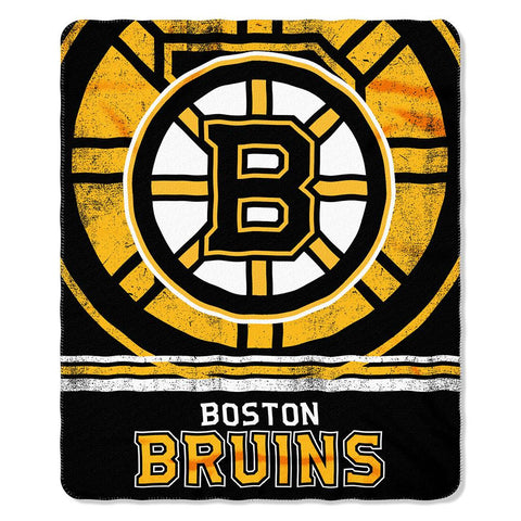 Boston Bruins NHL Light Weight Fleece Blanket (Fadeaway Series) (50inx60in)