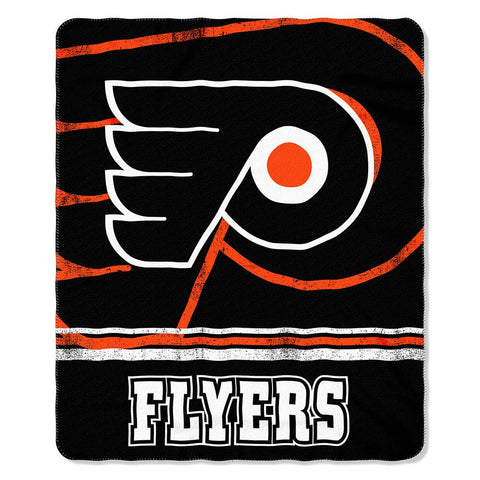 Philadelphia Flyers NHL Light Weight Fleece Blanket (Fadeaway Series) (50inx60in)
