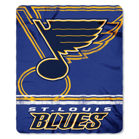 St. Louis Blues NHL Light Weight Fleece Blanket (Fadeaway Series) (50inx60in)