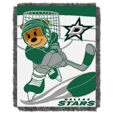 Dallas Stars NHL Triple Woven Jacquard Throw (Score Baby Series) (36x48)