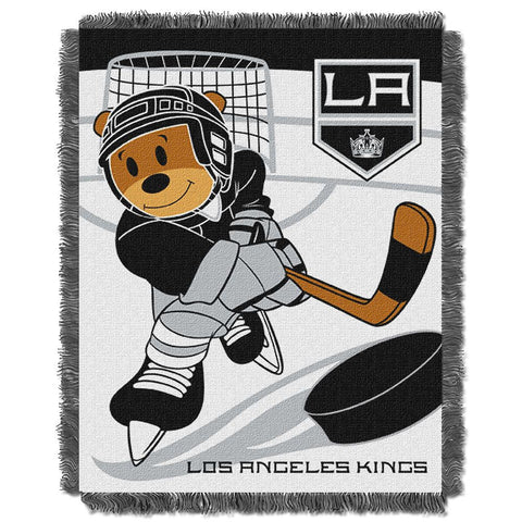 Los Angeles Kings NHL Triple Woven Jacquard Throw (Score Baby Series) (36x48)