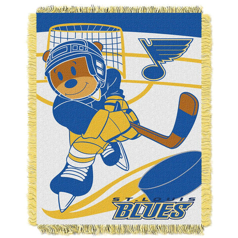 St. Louis Blues NHL Triple Woven Jacquard Throw (Score Baby Series) (36x48)
