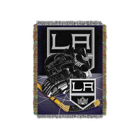 Los Angeles Kings NHL Woven Tapestry Throw Blanket (Home Ice Advantage) (48x60)
