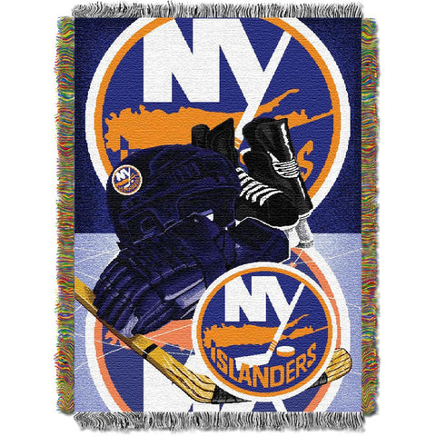 New York Islanders NHL Triple Woven Jacquard Throw (48x60)