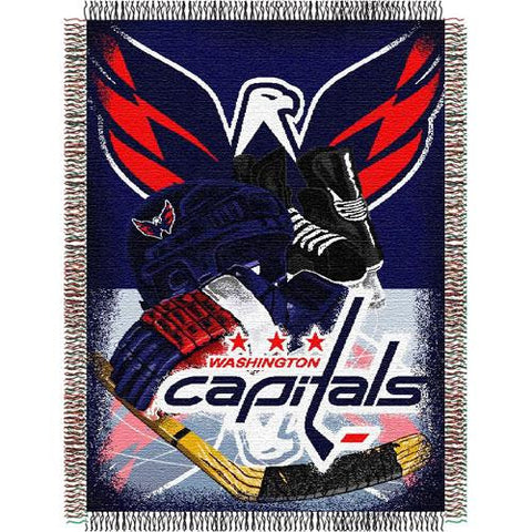 Washington Capitals NHL Woven Tapestry Throw (Home Ice Advantage) (48x60)