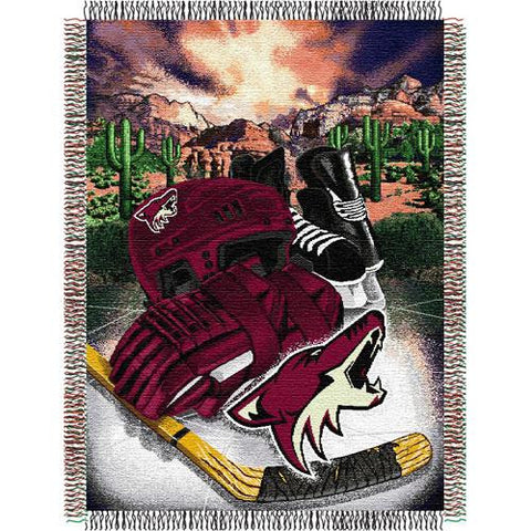 Phoenix Coyotes NHL Woven Tapestry Throw (Home Ice Advantage) (48x60)