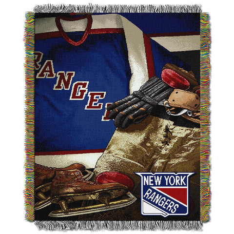New York Rangers NHL Woven Tapestry Throw (Vintage Series) (48x60)