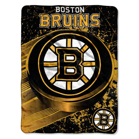 Boston Bruins NHL Micro Raschel Throw (46in x 60in)