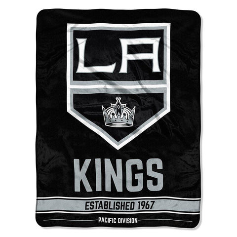 Los Angeles Kings Nhl Micro Raschel Blanket (ice Dash Series) (46in X 60in)