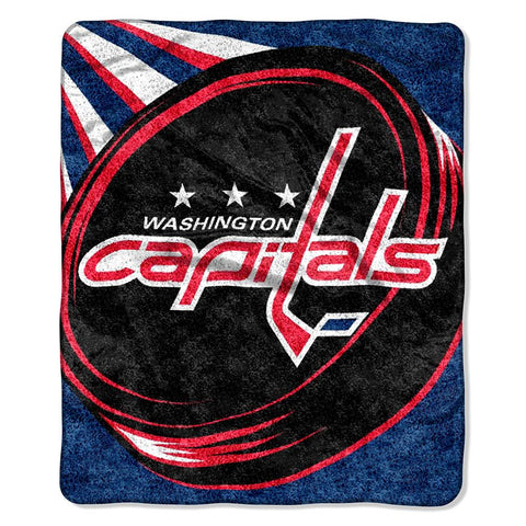 Washington Capitals NHL Sherpa Throw (Puck Series) (50x60)