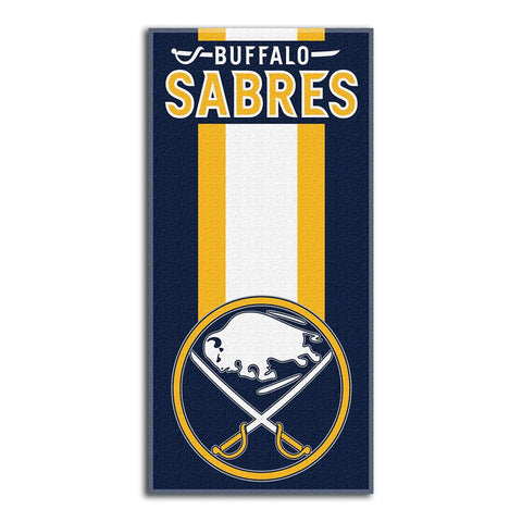 Buffalo Sabres NHL Zone Read Cotton Beach Towel (30in x 60in)