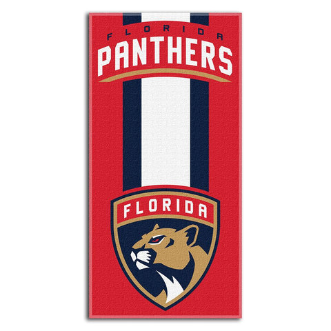 Florida Panthers Nhl Zone Read Cotton Beach Towel (30in X 60in)