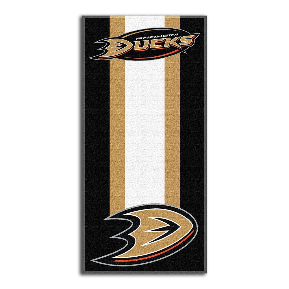 Anaheim Ducks Nhl Zone Read Cotton Beach Towel (30in X 60in)