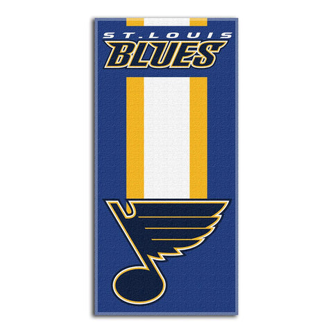 St. Louis Blues NHL Zone Read Cotton Beach Towel (30in x 60in)