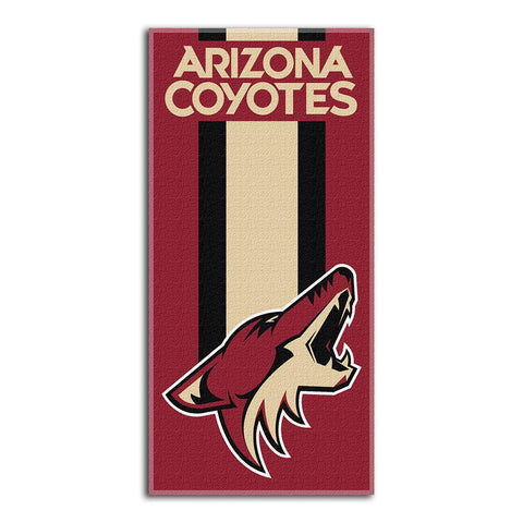 Phoenix Coyotes Nhl Zone Read Cotton Beach Towel (30in X 60in)