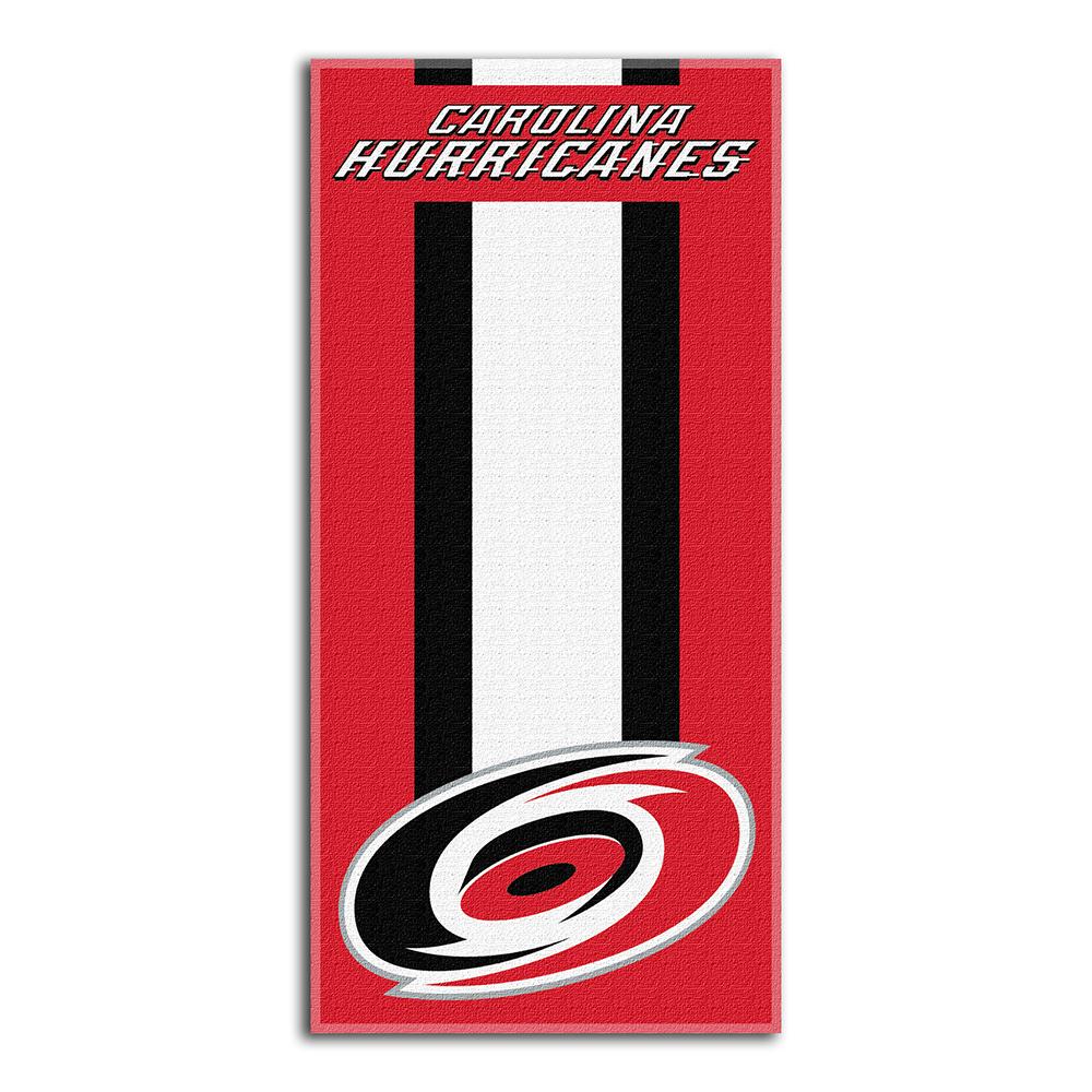 Carolina Hurricanes Nhl Zone Read Cotton Beach Towel (30in X 60in)