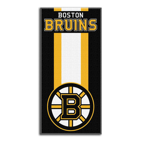 Boston Bruins NHL Zone Read Cotton Beach Towel (30in x 60in)