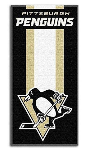 Pittsburgh Penguins Nhl Zone Read Cotton Beach Towel (30in X 60in)